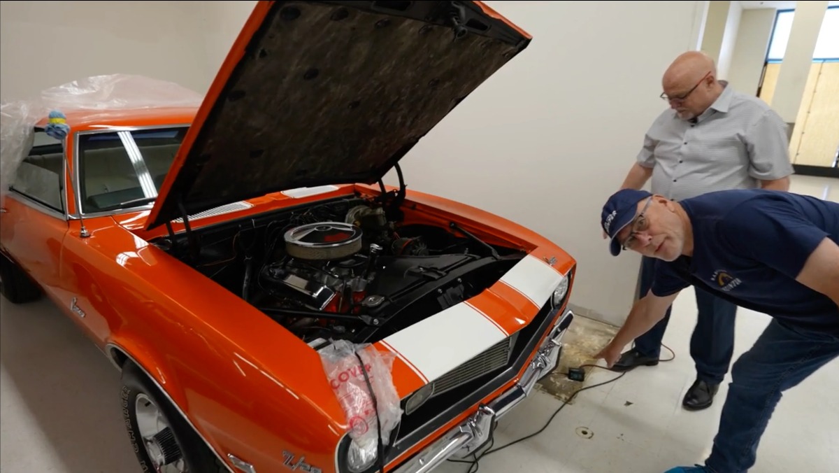 Classic car winter storage